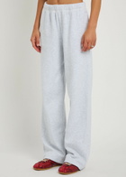 Skims Cotton-blend Straight-leg Sweatpants Light Grey