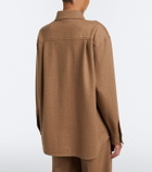 Max Mara Camel hair and wool-blend shirt