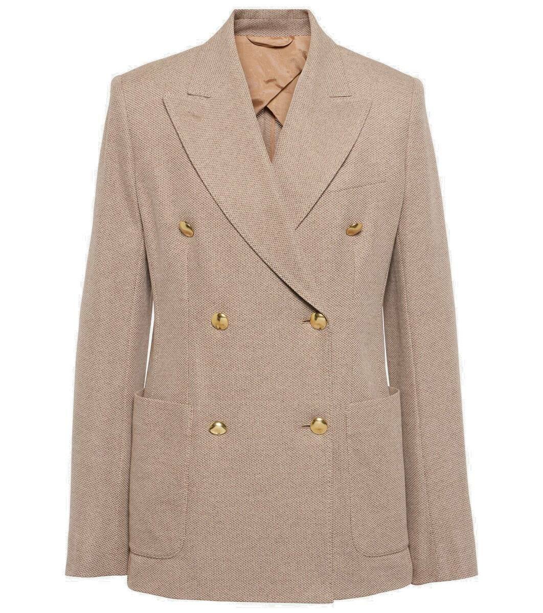 Max Mara Vanadio double-breasted jersey blazer Max Mara