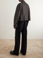 Rick Owens - Temple Heizer Mac Oversized Cotton-Blend Satin Jacket - Gray
