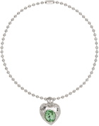 Mondo Mondo Silver & Green Pacha Necklace