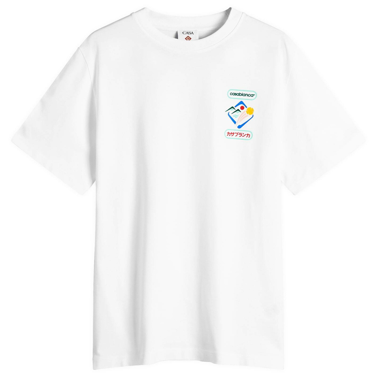 Casablanca Black Pearl Diamond Patch T-shirt Casablanca