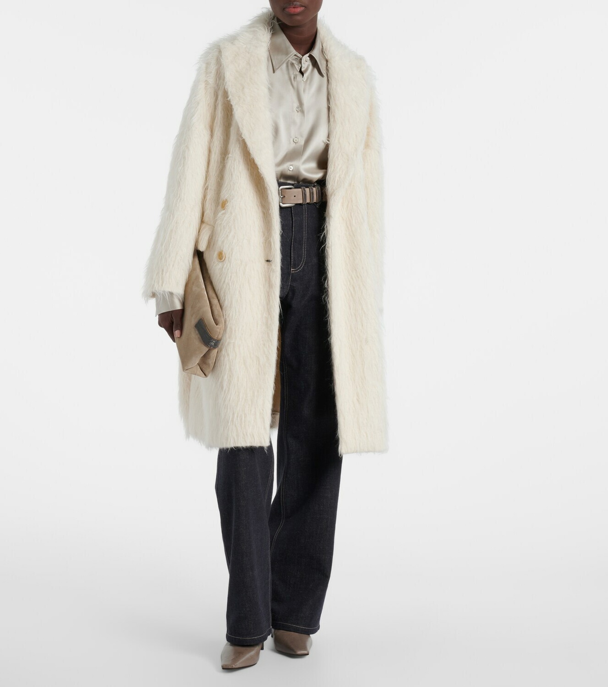 Brunello Cucinelli Monili leather ankle boots