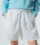 Umit Benan Julian silk and cotton Bermuda shorts