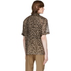 Dries Van Noten Brown and Beige Leopard Shirt