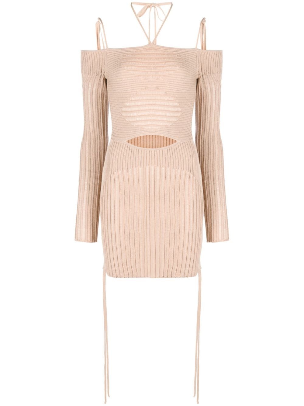 ANDREADAMO - Knit Ribbed Mini Dress ANDREADAMO