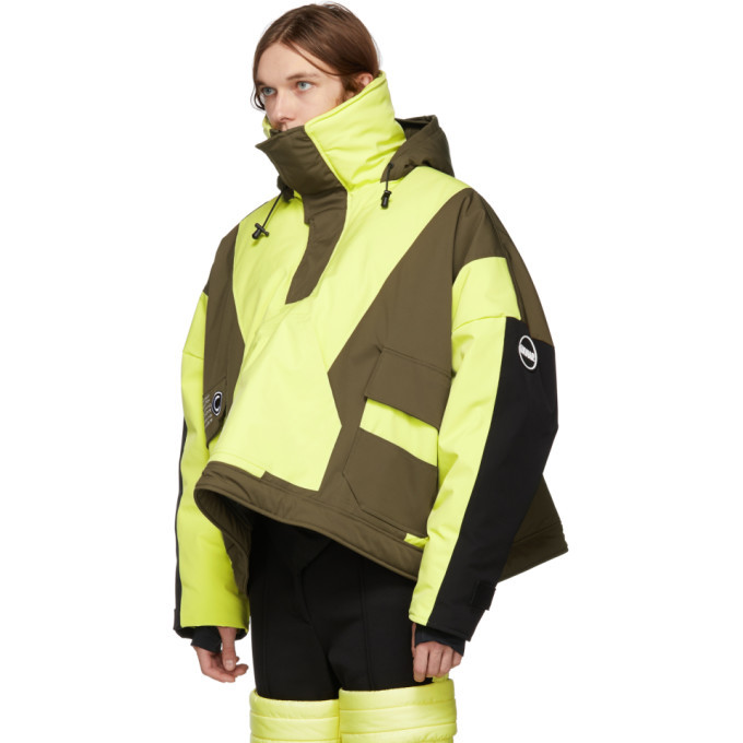 Colmar A.G.E. by Shayne Oliver Yellow and Khaki Short Villa Shell Jacket