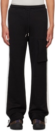 SPENCER BADU Black Layered Sweatpants