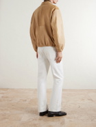 Auralee - Panelled Calf Hair Blouson Jacket - Neutrals