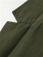 Sunspel - Unstructured Cotton and Linen-Blend Blazer - Green