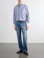 TOTEME - Striped Cotton-Poplin Shirt - Blue