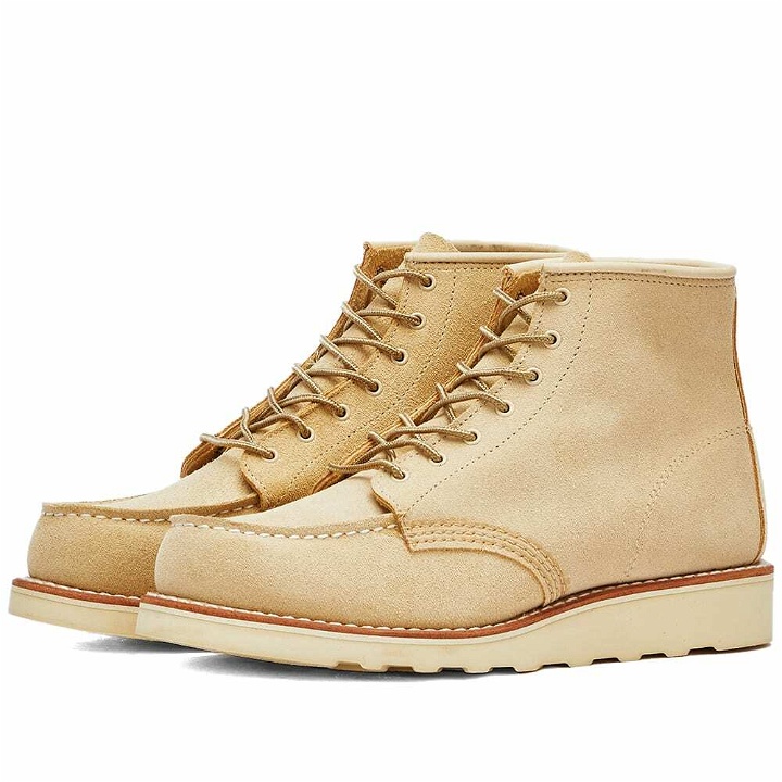 Photo: Red Wing Women's 6" Classic Moc Boot in Cream Abiline