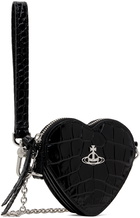 Vivienne Westwood Black Heart Wristlet Pouch