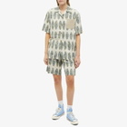 W'menswear Women's Unisex Rec Shirt in Beige/Green