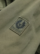 Belstaff - Logo-Appliquéd Cotton-Sateen Field Jacket - Green