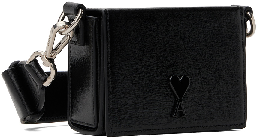 AMI Paris Black Ami De Coeur Nano Lunch Box Bag AMI