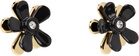 Marni Black & Gold Flower Pop Earrings