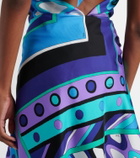 Pucci Vivara silk twill midi skirt