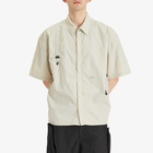 A-COLD-WALL* Men's Balfron Short Sleeve Shirt in Beige Bone