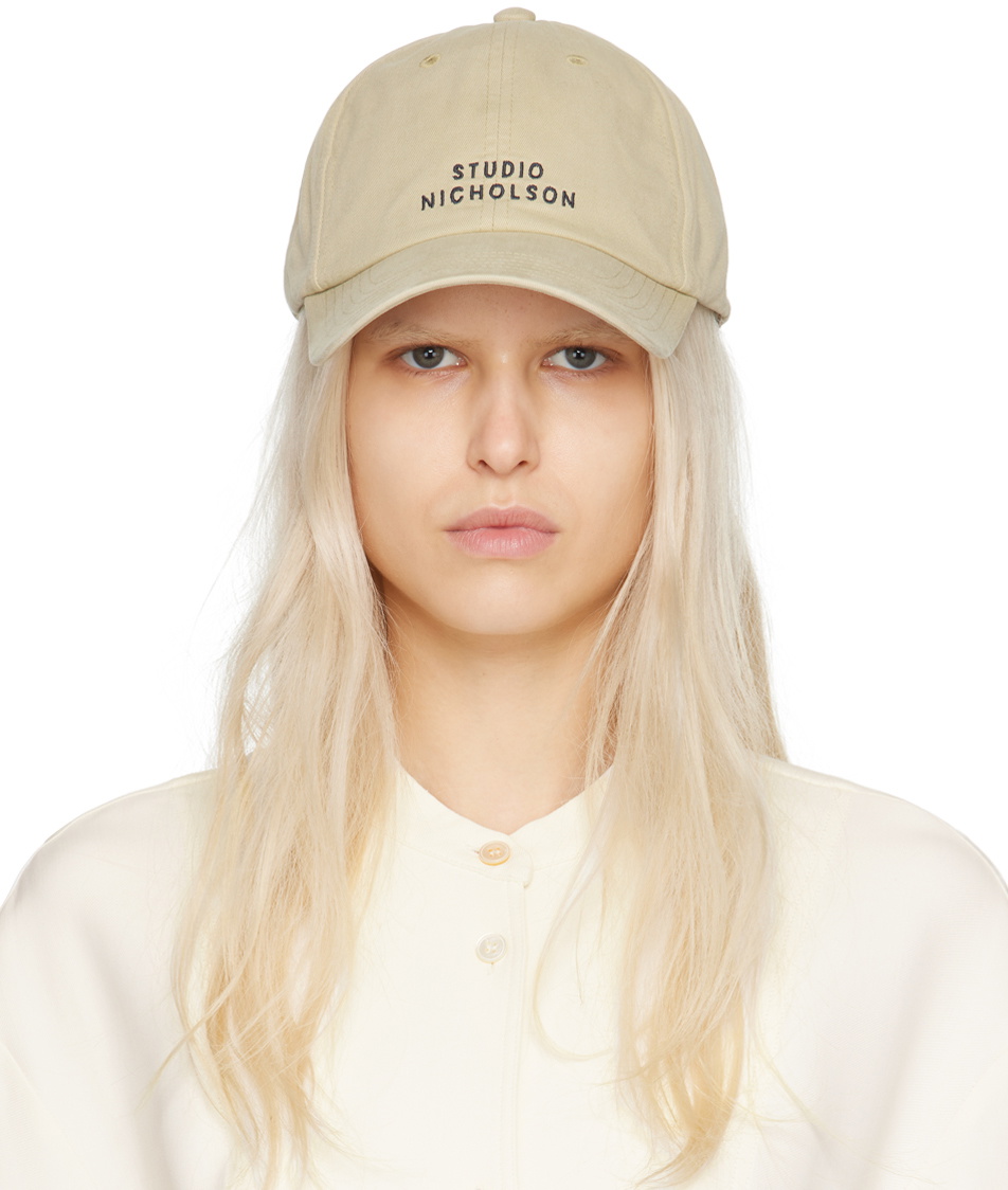 Studio Nicholson Beige Logo Cap Studio Nicholson