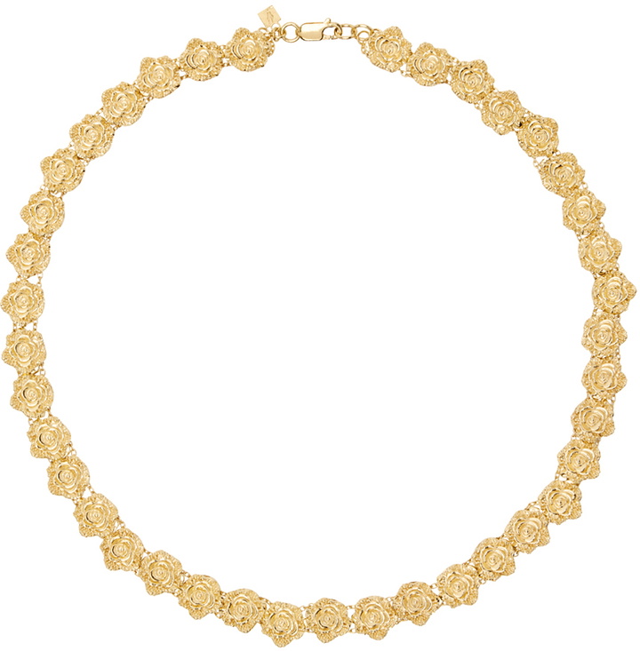 Photo: Veneda Carter Gold VC058 Rose Link Chain Necklace