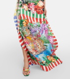 Dolce&Gabbana Portofino printed silk twill kaftan