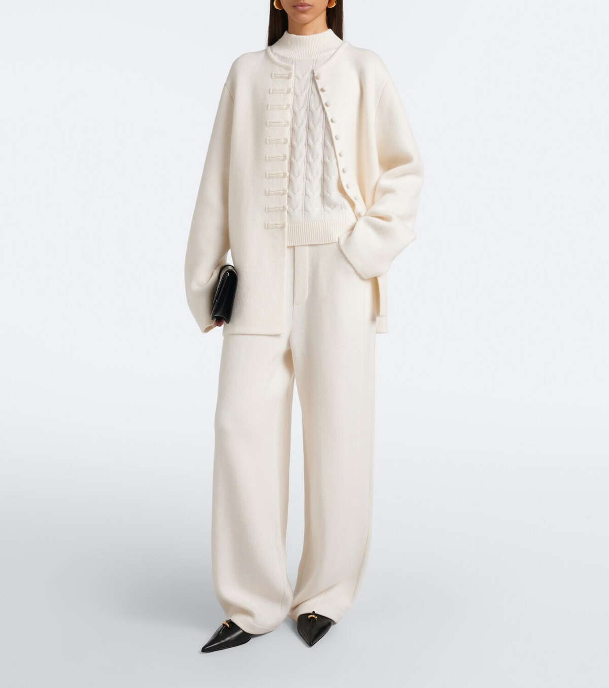 Lisa Yang Serafine cable-knit cashmere top