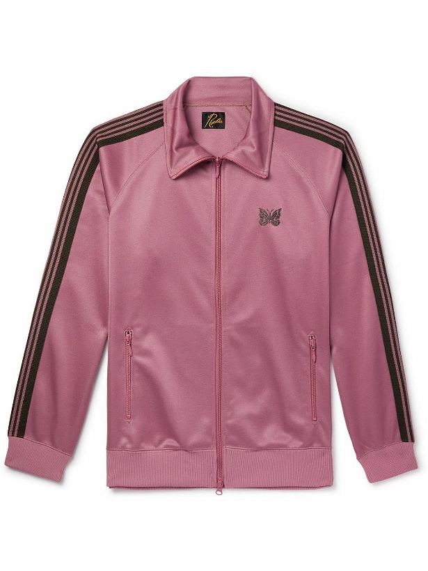 Photo: Needles - R.C. Webbing-Trimmed Jersey Track Jacket - Pink