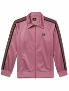 Needles - R.C. Webbing-Trimmed Jersey Track Jacket - Pink