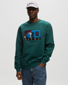 By Parra Blockhaus Crew Neck Sweatshirt Green - Mens - Sweatshirts