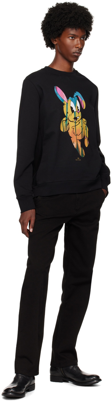 PS by Paul Smith Black Graphic Sweatshirt