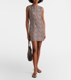 Asceno Sintra polka-dot silk twill minidress