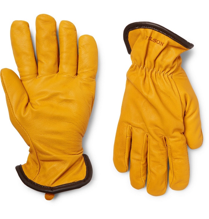 Photo: Filson - Merino Wool-Lined Full-Grain Leather Gloves - Brown