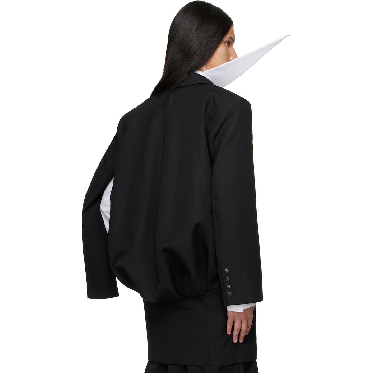 EGONlab Black Curved Vent Blazer