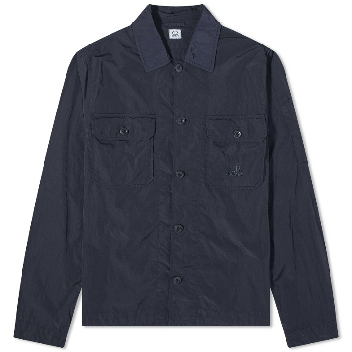 Photo: C.P. Company Men's Chrome-R Pocket Overshirt in Total Eclipse