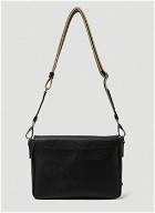 Saffiano Leather Crossbody Bag in Black