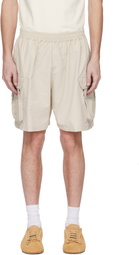 ABRA Beige Mini Cargo Shorts