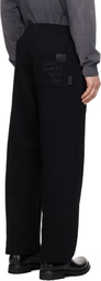 Izzue Black Relaxed-Fit Sweatpants