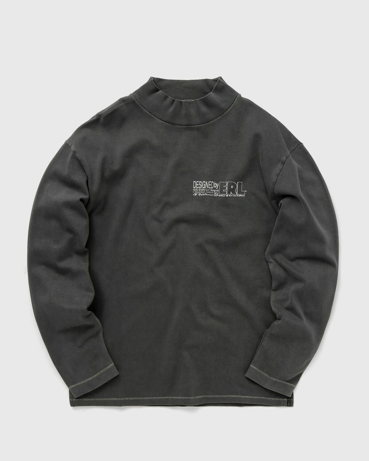 トップス ERL long sleeve Erl Make Believe Erl Longsleeve Tshirt Knit Black Longsleeves ERL