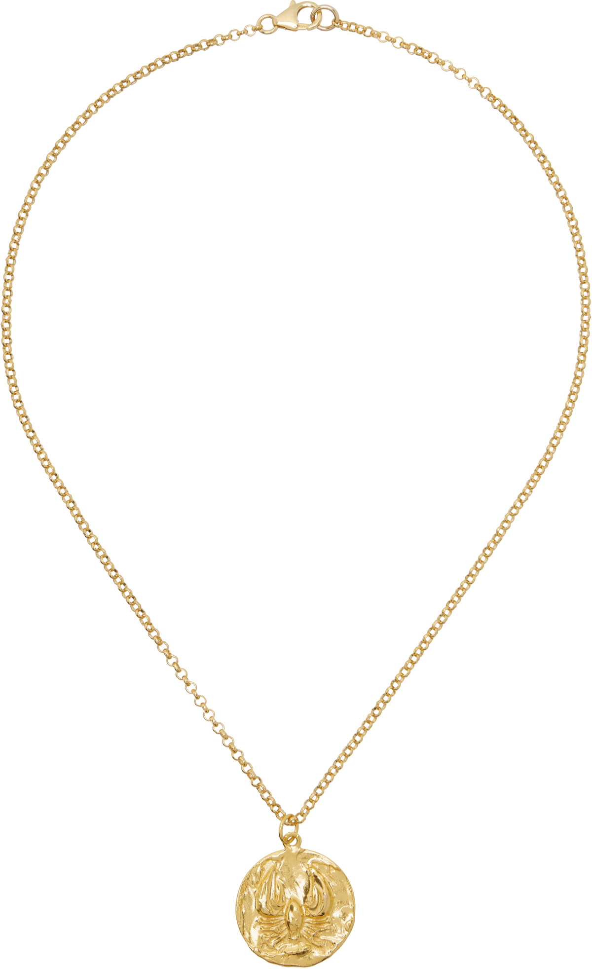 Alighieri Gold 'The Reader of the Sea' Necklace
