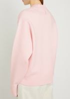 Jacquemus Le Cardigan Doppio Merino Wool-blend Cardigan Light Pink