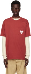 Carhartt Work In Progress Red Amour Pocket T-Shirt