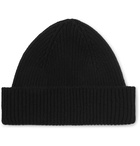 Paul Smith - Ribbed Cashmere and Wool-Blend Beanie - Black