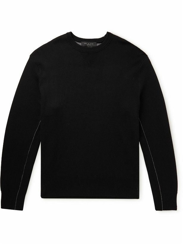 Photo: Rag & Bone - Wool-Blend Sweater - Black