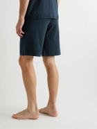 Hemen Biarritz - Fenix Organic Cotton-Jersey Pyjama Shorts - Blue