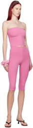 Gil Rodriguez Pink Convertible Tube Top