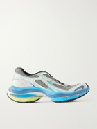 Balenciaga - D'Orsay Rubber-Trimmed Mesh Sneakers - Blue
