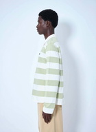Miu Miu Striped Jersey Polo Shirt