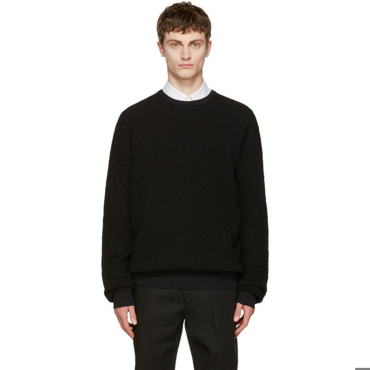 Photo: Calvin Klein Collection Black Textured Sweater