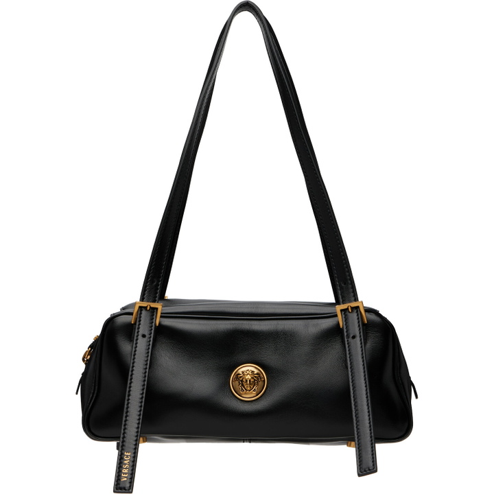 Photo: Versace Black Emblème Nappa Bowling Bag